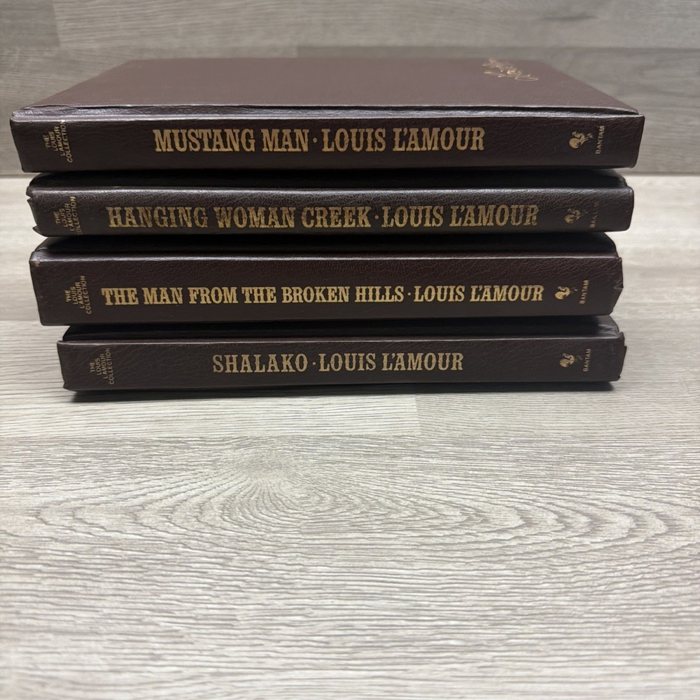 Louis L'Amour Western Adventure Lot of 4 HB Books Classic Tale Vintage Nice